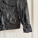 Zara faux black leather bomber jacket Palace of Nowhere