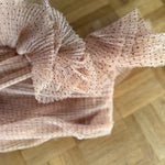 Zara polka dot dusty pink tulle bandeau top Palace of Nowhere