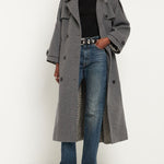 Musier Paris 'Gia' wool blend long belted coat at Palace of Nowhere